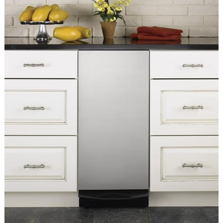 GE - 1.4 Cu. Ft. Built-In Trash Compactor - Stainless Steel