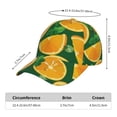 thumbnail image 5 of Goofa Orange Printed Baseball Cap for Men and Women - Adjustable Unisex Hat for Sports and Casual Wear,Sun protection Casual Outdoor Everyday Fashion Cap, 5 of 9