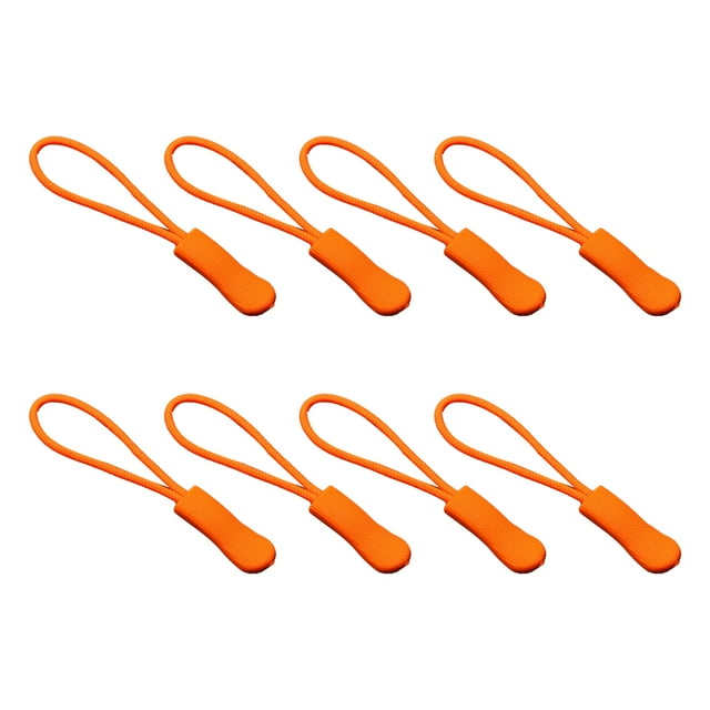 VONKY 8 Pieces Zipper Pull Puller Lightweight Rope Tag Fixer Multi-Purpose Replacement Buckle Bags Suitcase Accessories Textiles Orange Yellow