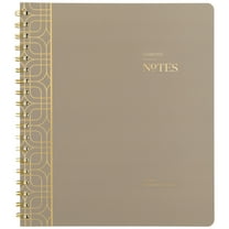 Cambridge Workstyle Notebook, 8" x 10", Timeless Taupe, Medium, Spiral, 80 Sheets