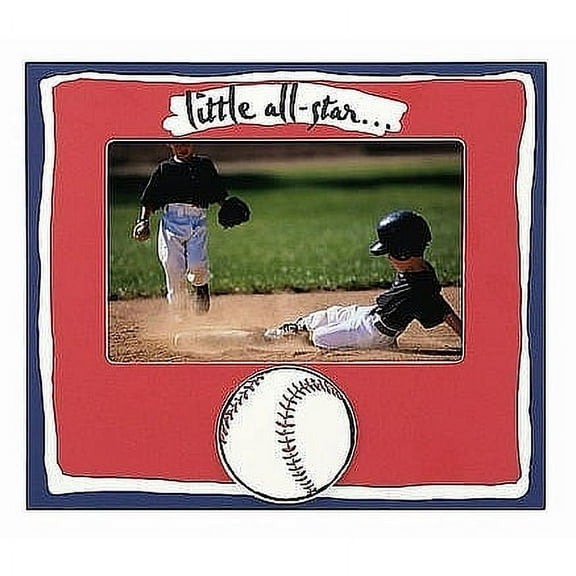 LITTLE ALL-STAR painted keepsake by Malden - 4x6