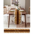 thumbnail image 3 of Orange Sunflower Pumpkins Table Runner 120 Inches, Pastoral Botanical Rustic Bed Runner Dresser Scarves Tabletop for Indoor Outdoor Parties/Ceremony/Banquet, 13"x 120", 3 of 8