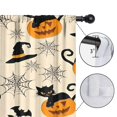 thumbnail image 4 of Blackout Kids Curtains,Black Cat Pumpkin Halloween Pattern Childrens Insulated Curtains Set Of 2,Bedroom Essentials,Toddler Room Decor 52"x84", 4 of 5