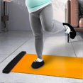 thumbnail image 5 of Esterilla deslizante para yoga, deporte, fitness, pilates, patinaje, tabla de entrenamiento, hockey sobre hielo, patinaje sobre ruedas, ejercicio de piernas, color naranja, 140 cm, 5 of 5