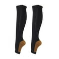 thumbnail image 3 of OUSITAID Clearance! Open Toe Knee High Calf Compression Socks Women & Men Firm 20-30 Mmhg Graduated Support For Varicose Veins Edema Flight Socks, 3 of 5