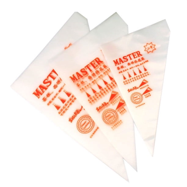 Ganfancp 100 Piezas Práctica Manga Pastelera de Plástico Desechable para Decorar Tartas y Cremas Ofertas y Liquidaciones 100 Bolsas