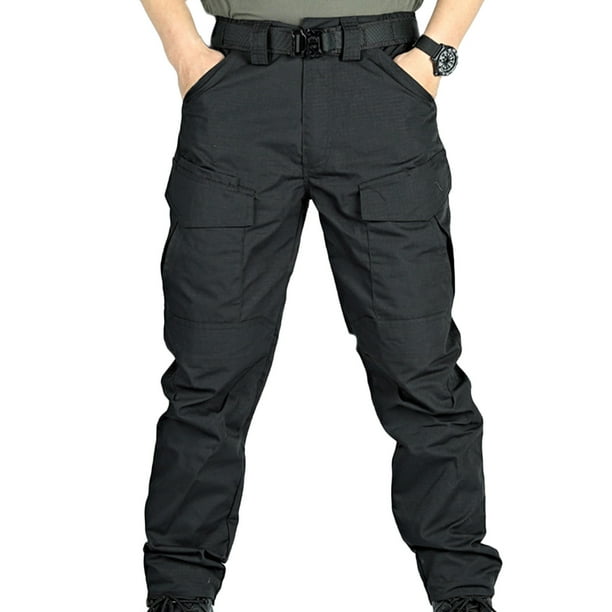 Men's Flex Stretch Tactical Pants, Ripstop Combat Cargo Pants