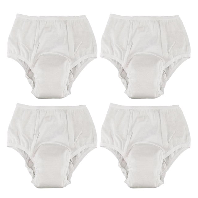 4 Piezas De Ropa Interior Lavable De Para La Incontinencia De Absorción Breve Para Mujeres XXL Sunnimix Ropa interior de incontinencia para mujer