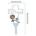 thumbnail image 2 of Metal Cross Garden Stake Graves Cemetery Decorations, Cemetery Memorial Cross Stake for Mom, Metal Cross Yard Stake Grave Markers, Memorial Signs Marker for Mom Grave, 2 of 5