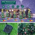 thumbnail image 3 of Luces solares para árbol de Navidad Aukora, 31 cm, 8 modos, paquete de 2, 3 of 5