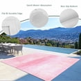 thumbnail image 3 of Pink Outdoor Rug 4x6 Ft - Reversible Patio Rug Outdoor Camping Rugs, Retro Oil Painting Modern Abstract Art Aesthetics Washable Indoor Outdoor Area Rugs, Non-Slip Outdoor Carpet Runner for Deck/Porch, 3 of 8