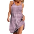 thumbnail image 2 of Baikeli Liquidation Robes de Printemps pour Femmes 2024 Mode d'Été pour Femmes Ceinture Multicolore Multi Tailles Uni Bouton Robe à Col en V Robes d'Été pour Femmes, 2 of 5