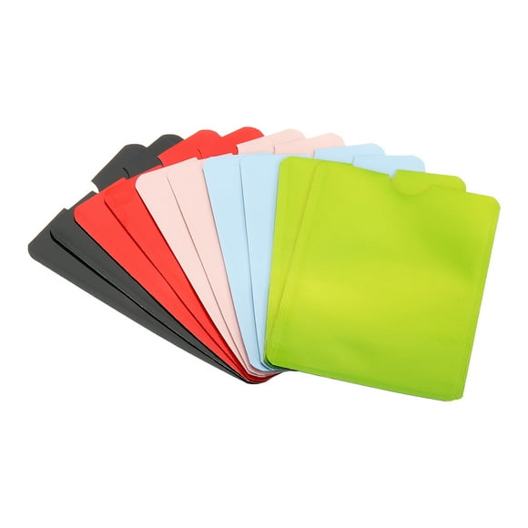 Unique Bargains RFID Blocking Sleeves Identity Theft Prevention Credit Card Secure Protector Holder Sleeves 5Color 20Pack