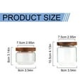 thumbnail image 3 of MOPOOR Square Glass Food Storage Jars,Glass Storage Containers Clear Glass Food Canister Lid Airtight for Serving Tea, Coffee, Flour, Sugar, Candy, Cookie, Spice and More, 3 of 6