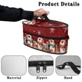 thumbnail image 5 of HELLHERO Handheld Steamer Iron Storage Bag Christmas Penguin Gift Pattern Durable Handheld Travel Steamer Organizer Fits Traveling Outing, Case Only, 5 of 6