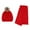 Red, variant on Connex Gear  Acrylic Knit Beanie Pom Hat and Infinity Scarf Set (Women)