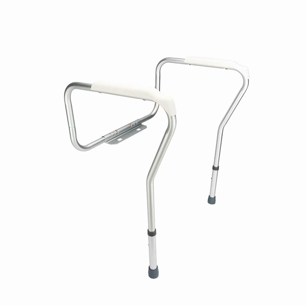 Akoyovwerve Toilet Safety Rail Frame, Toilet Seat Assist Handrail Grab