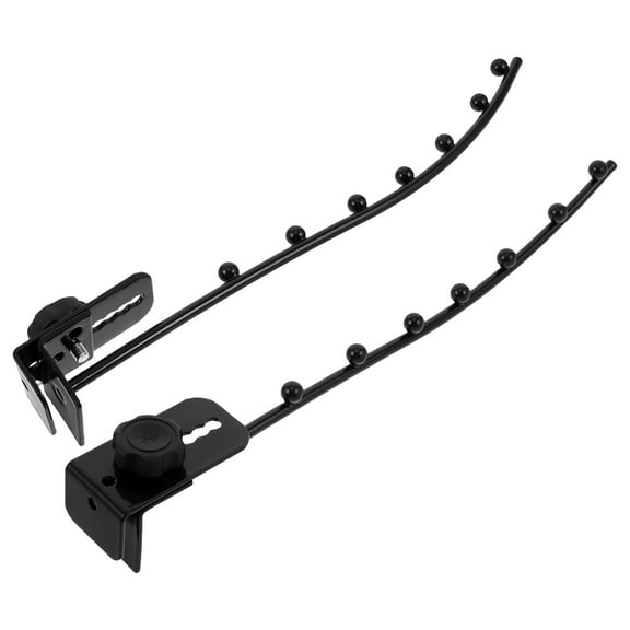 FESTFENDS 2Pcs Hanging Closet Rod Adjustable Length Stainless Steel Organizer For Clothes 11.8X2.2X1.6In