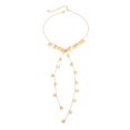 thumbnail image 4 of NICKSUN Multi-Layer Beaded Lariat Y Necklace, Adjustable Long Drop Pendant Stackable Bead Chain Necklace for Women, Bohemian Double Strand Slide Choker Neck Jewelry, 4 of 6