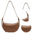 thumbnail image 3 of Bolso Hombro Mujer Pu Tejido Casual 8243 Caqui, 3 of 9