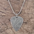 thumbnail image 2 of Stainless Steel Necklace Guitar Pick with Music Note Skull Gift Accessory (Skull), 2 of 8