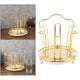 thumbnail image 5 of Soporte Moderno de 6 Ganchos de Metal Dorado para Vasos, Estante de Secado, Soporte para Encimera, Soporte para Gancho, 5 of 8