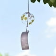 thumbnail image 2 of Japanese Style Handmade Glass Wind Chimes Romantic Cherry Blossom Bell-a1-, 2 of 3