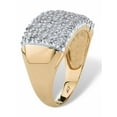 thumbnail image 2 of PalmBeach Jewelry 1/5 TCW Pave Diamond Cluster Ring in Solid 10k Yellow Gold, 2 of 5