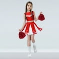 thumbnail image 4 of RUTAYY Kids Girls Outfits Sets Cheerleading Stage Performance Competition Party Set Trendy Clothes, Red, 8-9 Years, 4 of 4