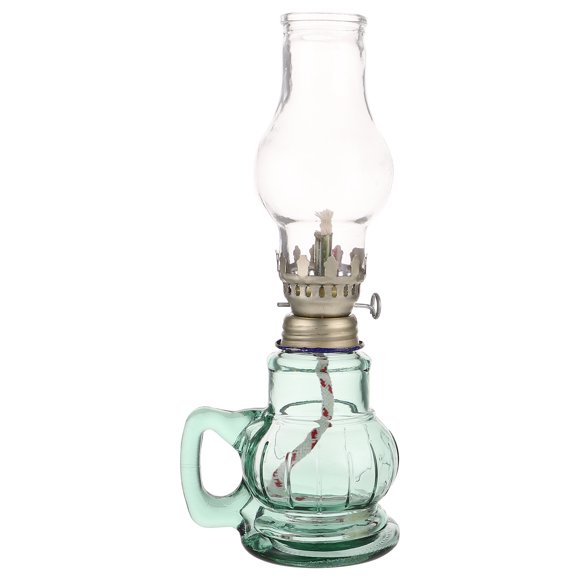 Vintage Desktop Kerosene Lamp Glass Oil Lamp for Home