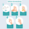 thumbnail image 2 of Konsait Tattoo Tatuajes Temporales Negros Impermeables Pegatinas de Arte Corporal Pequeño Tatuajes de Brazo para Hombres Mujeres Mano Cuello Muñeca (30 Hojas), 2 of 7