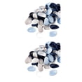 thumbnail image 2 of Moyic Pétalos de dispersión para decoraciones versátiles, 400 piezas, pétalos artificiales de poliéster, pétalos de rosa de seda, color azul oscuro colores variados 2Conjunto, 2 of 6