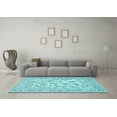 thumbnail image 3 of Ahgly Company Indoor Rectangle Persian Light Blue Traditional Area Rugs, 4' x 6', 3 of 4