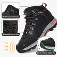 thumbnail image 3 of Gexuosn Hiking Boots for Men Mid Ankle Trekking Trails Boots Work Boots,Black, 3 of 8