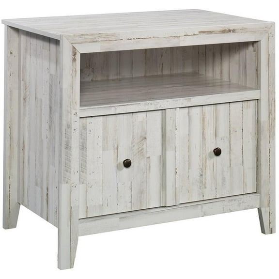 Pemberly Row Engineered Wood Lateral File Cabinet in White Plank
