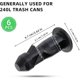 thumbnail image 2 of 3 Pairs of Wheelie Bin Lid Hinge Pins, 67mm x 31mm Black Plastic Fit for 240L Household Wheelie Trash Bins, 2 of 4