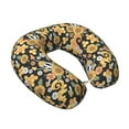 thumbnail image 2 of Xecao Mushrooms Honeycomb Print Memory Foam Cervical Neck Pillow Versatile U-Shaped Pillows for Home,Office,Camping,Travelling,Soft Washable Cover, 2 of 8