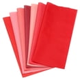 thumbnail image 1 of Uxcell 7 Pcs 20 Pouces x 20 Pouces Ensembles de Tissus en Coton Couleur Unie, Carrés, Rouges, 1 of 6