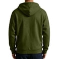 thumbnail image 6 of Men's Hoodies Zip Up Hooded Sweatshirts with Pockets | Sweatshirts;Fall Clothes Outfits;Full Zip Up Hoodie;Long Sleeve Winter Jackets;Relaxed Fit Coat, L, 6 of 7
