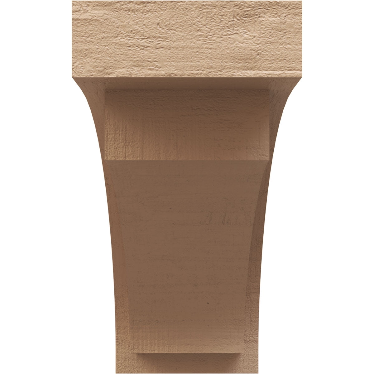 9"W x 27"D x 18"H Classic Rivera Rough Cedar Woodgrain TimberThane Corbel, Primed Tan