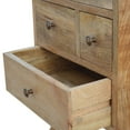 thumbnail image 4 of Artisan Furniture Solid Wood Nordic Style 4 Drawer Multi Nightstand, 4 of 5