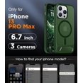 thumbnail image 2 of Funda con Soporte Magnético invisible, Delgada Mate, para iPhone 13 Pro Max, Verde Bosque, 2 of 7
