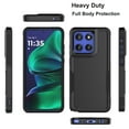 thumbnail image 3 of For Moto G Stylus 5G 2025 Case, Rugged Phone Case for Motorola Moto G Stylus 5G 2025, Njjex Shockproof Protection Heavy Duty Armor Hard Plastic & Rubber 2-in-1 Bumper Cover - Black, 3 of 7