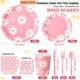 thumbnail image 2 of Suministros de fiesta Ziliny Daisy, 350 unidades, desechables para 50, 2 of 6