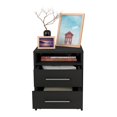 thumbnail image 5 of LivEditor Modern Nightstand with Superior Top and Two Drawers Black, 5 of 5