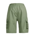 thumbnail image 4 of Cargo Shorts for Men Twill Shorts Hiking Work Short Knee Length Lightweight Casual Summer Pants with Pockets Green L, 4 of 4