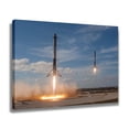 thumbnail image 2 of Landing of the side boosters after the Falcon Heavy Demonstration Mission Canvas Poster Bedroom Decor Sports Landscape Office Room Decor Gift,Frame-style,20x30inch(50x75cm), 2 of 8