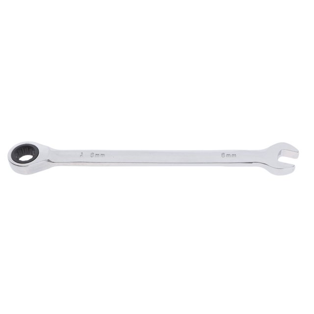 1 lve de carraca métrica para reparación de automóviles, pulido de espejos, herramientas de mantenimiento de 6-23mm 8mm Baoblaze Llave de trinquete de acero
