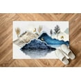 thumbnail image 5 of Abstract Rugs, Minimal Mountain Painting Rugs, Bathroom Rug, Golden Deer Rugs, Door Mat Rug, Cool Rugs, Landscape Rug, Large Rugs, 1.7'x2.3' - 50x70 cm, 5 of 8