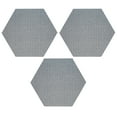 thumbnail image 1 of Furnish My Place Corner Indoor/Outdoor Commercial Grey Color Rug, Corner Area Rug, Home Decor Mat, Pet-Friendly Carpet for Living Room, Bedroom, Made in USA, 3' Hexagon - Set of 3, 1 of 6